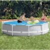 INTEX 26701EH 10ft x 30in Prism Frame Pool with Cartridge Filter Pump (Blue)