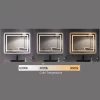 LED Lighted Bathroom Mirror, Horizontal/Vertical Wall Mounted Vanity Mirror with Light, Anti Fog, Dimmable Touch Sensor 36 x 28 Inches