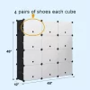 7 Tiers Portable Shoe Rack Organizer 48 Pairs Shelf Storage Cabinet for Heels 48"(W) x 12"(D) x 48"(H)