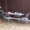 COSCO Ultra Comfort Commercial XL Premium Fabric Padded Folding Chair, Gray, 4-Pack