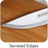 Tramontina Steak Knife Set Stainless Steel 8-Piece Dark Walnut, 80000/545DS