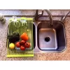 True & Tidy, Multi-Purpose Over The Sink Roll-Up Drying Rack, DR-881, Lime