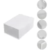 Foldable Shoe Box, Stackable Clear Shoe Storage Box - Storage Bins Shoe Container Organizer, 12 Pack - White 13.4 x 9.1 x 5.5