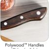 Tramontina Steak Knife Set Stainless Steel 8-Piece Dark Walnut, 80000/545DS