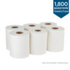 Marathon Centerpull Paper Towel, 1-Ply, White, 15" x 7.8" (6 rolls)