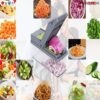 5 Core 11 in1 Vegetable Chopper Cutter Chopper Multifunctional Veggie Chopper with Container, Onion Chopper, Chopper Vegetable Cutter - Grey VC 11