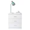 3-Drawer Dresser in White 22.05 x 13 x 25.98
