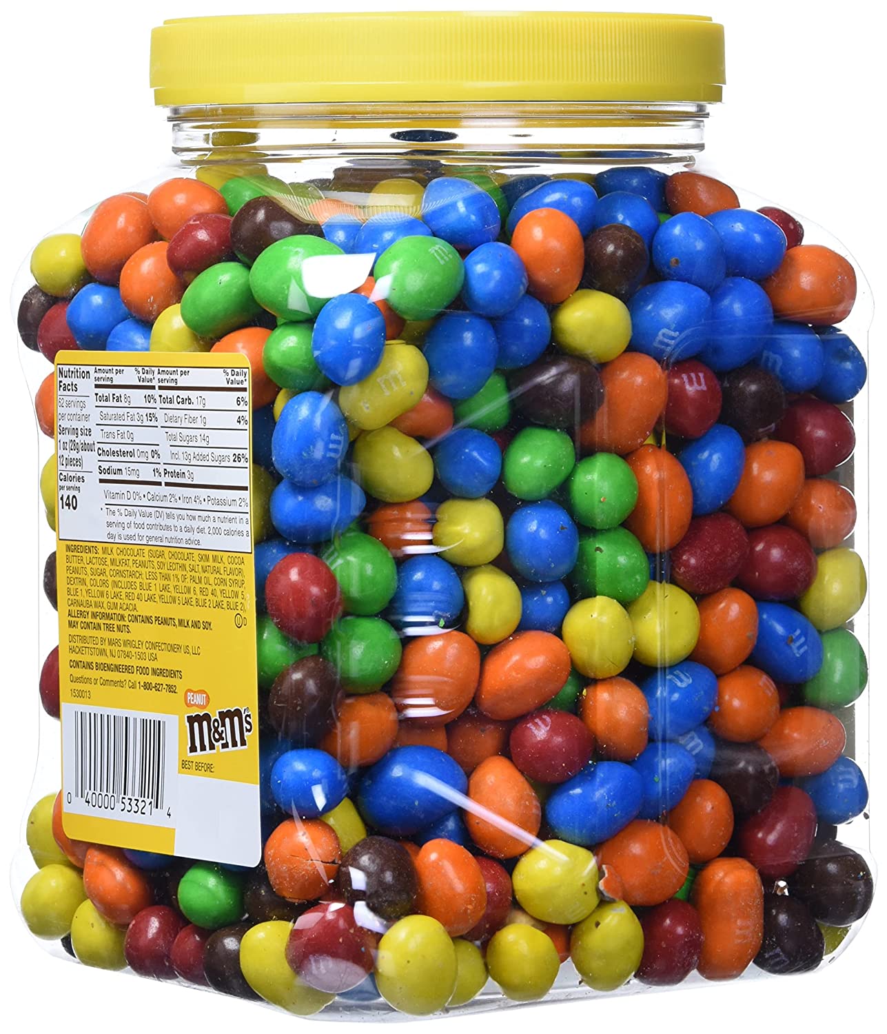  M&M's Red and Green Peanut, 62 Ounce : Grocery