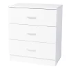 3-Drawer Dresser in White 22.05 x 13 x 25.98