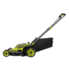 RYOBI P1190VNM ONE+ HP 18V Brushless 16 in. Cordless Battery Walk Behind Push Lawn Mower with (2) 4.0 Ah Batteries and (1) Charger
