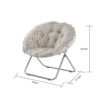 MEMBER'S MARK Saucer Chair, White/Grey