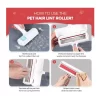 Pet Hair Remover - Reusable Cat and Dog Hair Remover for Furniture, Couch, Carpet, Car Seats and Bedding - Eco-Friendly, Portable, Multi-Surface Lint Roller & Animal Fur Removal Tool