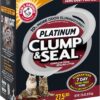 ARM & HAMMER Clump & Seal Platinum Clumping Cat Litter, Multi-Cat, 27.5lb