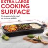 Dash Everyday Nonstick Electric Griddle for Pancakes, Burgers, Quesadillas, Eggs & other on the go Breakfast, Lunch & Snacks with Drip Tray + Included Recipe Book, 20in, 1500-Watt - Black Dash Everyday Nonstick Electric Griddle for Pancakes, Burgers, Quesadillas, Eggs & other on the go Breakfast, Lunch & Snacks with Drip Tray + Included Recipe Book, 20in, 1500-Watt - Black
