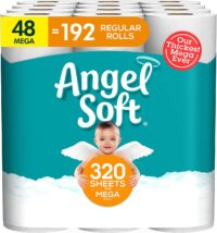 Angel Soft 2-Ply Toilet Paper (48 Mega Rolls, 320 Sheets/Roll)