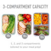 Bentgo® Prep Deluxe Multimeal Bag - Premium Insulation up to 8 Hrs with Water-Resistant Exterior & Interior, Extra Large Lunch Bag Holds 4 Meals & Snacks - Great for All Day Meal Prep (Blush)