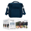 Bentgo® Prep Deluxe Multimeal Bag - Premium Insulation up to 8 Hrs with Water-Resistant Exterior & Interior, Extra Large Lunch Bag Holds 4 Meals & Snacks - Great for All Day Meal Prep (Navy Blue)