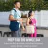 Bentgo® Prep Deluxe Multimeal Bag - Premium Insulation up to 8 Hrs with Water-Resistant Exterior & Interior, Extra Large Lunch Bag Holds 4 Meals & Snacks - Great for All Day Meal Prep (Navy Blue)