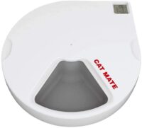 Cat Mate C500 Automatic Pet Feeder with Digital Timer for Cats and Small Dogs White, 13.4 x 11.4 x 2.8