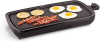 Dash Everyday Nonstick Electric Griddle for Pancakes, Burgers, Quesadillas, Eggs & other on the go Breakfast, Lunch & Snacks with Drip Tray + Included Recipe Book, 20in, 1500-Watt - Black