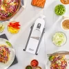 DASH Safe Slice® Mandoline Slicer, Julienne + Dicer for Vegetables, Meal Prep & More with 30+ Presets & Thickness Adjuster - Grey