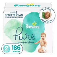 Pampers Diapers Size 2, 186 Count - Swaddlers Disposable Baby Diapers  (Packaging & Prints May Vary)