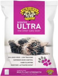 Dr. Elsey's Premium Clumping Cat Litter, Ultra Scented, 99.9% Dust-Free, Low Tracking, Hard Clumping, Superior Odor Control, Natural Ingredients and Moisture-Activated Scent