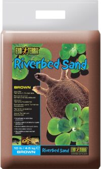Exo Terra Riverbed Sand Brown Aquatic Terrarium Substrate, 10-lb bag
