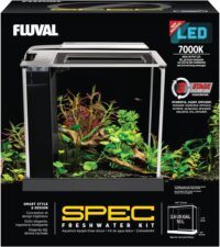 Fluval SPEC Freshwater Aquarium Kit, Aquarium with LED Lighting and 3-Stage Filtration