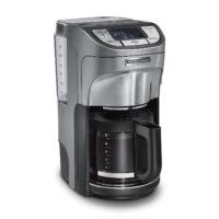 Hamilton Beach Professional Programmable Drip Coffee Maker, 12 Cup Capacity Ergonomic Carafe, 60oz Removable Reservoir, Brushed Metal (49500)