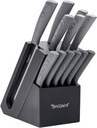 Anolon 47995 AlwaysSharp Japanese Steel Knife Block Set with Built-In  Sharpener, 1 - Kroger