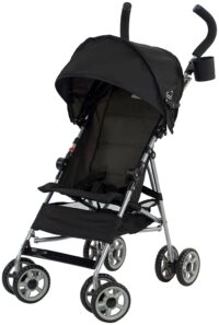 Kolcraft Cloud Lightweight Umbrella Stroller with Large Sun Canopy, Black