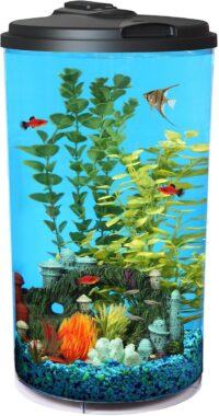 Koller Products Tropical 360 View Aquarium Starter Kit, 6-Gallon
