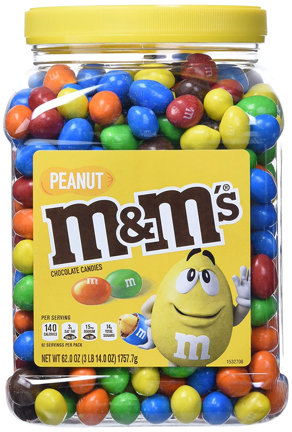 M&M’s Milk Chocolate Pantry Size 62 oz Plastic Jar | ShelHealth