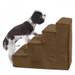 Majestic Pet 4-Step Suede Portable Pet Stairs (Chocolate)
