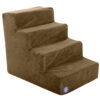 Majestic Pet 4-Step Suede Portable Pet Stairs (Chocolate) Majestic Pet 4-Step Suede Portable Pet Stairs (Chocolate)