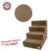 Majestic Pet 4-Step Suede Portable Pet Stairs (Chocolate) Majestic Pet 4-Step Suede Portable Pet Stairs (Chocolate)