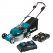 Makita XML03CM1 18 in. 18-Volt X2 (36-Volt) LXT Lithium-Ion Cordless Walk Behind Push Lawn Mower Kit with 4 Batteries (4.0 Ah)