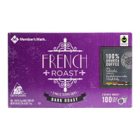 Member's Mark French Roast Coffee 100 single-serve cups. A1