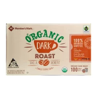 Member's Mark Organic Dark Roast Coffee (100 Single-Serve Cups)