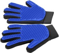 Pet Grooming Glove - Gentle Deshedding Brush Glove - Efficient Pet Hair Remover Mitt - Enhanced Five Finger Design