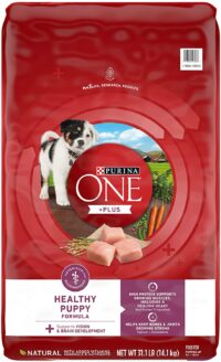 Purina ONE Natural, High Protein Dry Puppy Food, +Plus Healthy Puppy Formula - 31.1 lb. Bag