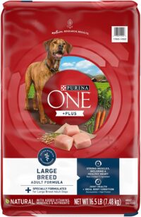 Purina ONE Natural Large Breed Adult Dry Dog Food, +Plus Formula - 16.5 lb. Bag
