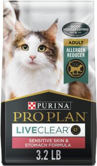 Purina Pro Plan Allergen Reducing, High Protein Dry Cat Food, LIVECLEAR Turkey and Oatmeal Formula - 3.2 lb. Bag