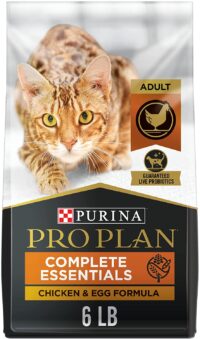 Purina Pro Plan Grain Free, High Protein, Natural Dry Cat Food, Chicken & Egg Formula - 6 lb. Bag (Packaging May Vary)