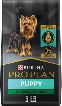 Purina Pro Plan High Protein Toy Breed Dry Puppy Food DHA Chicken and Rice Formula - 5 lb. Bag