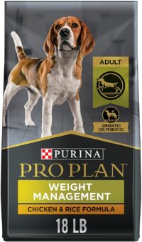 Purina Pro Plan Weight Management Dry Dog Food With Probiotics for Dogs, Chicken and Rice Formula - 18 lb. Bag