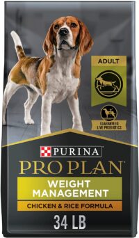 Purina Pro Plan Weight Management Dry Dog Food With Probiotics for Dogs, Chicken and Rice Formula - 34 lb. Bag