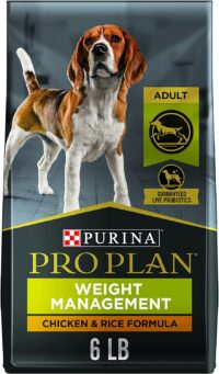 Purina Pro Plan Weight Management Dry Dog Food With Probiotics for Dogs, Chicken and Rice Formula - 6 lb. Bag