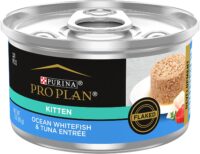 Purina Pro Plan Wet Kitten Food, Flaked Ocean Whitefish and Tuna Entree - (24) 3 oz. Pull-Top Cans